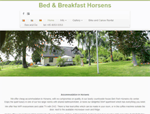 Tablet Screenshot of bedandbreakfasthorsens.dk